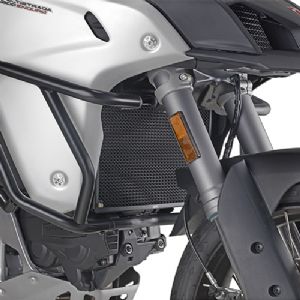 Proteccin especfica para radiador de agua y aceite en acero Inox pintado negro Ducati Multistrada 950/1260
