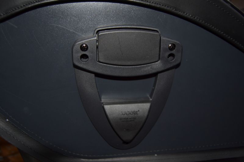 Detalle del sistema Click Fix de la alforja