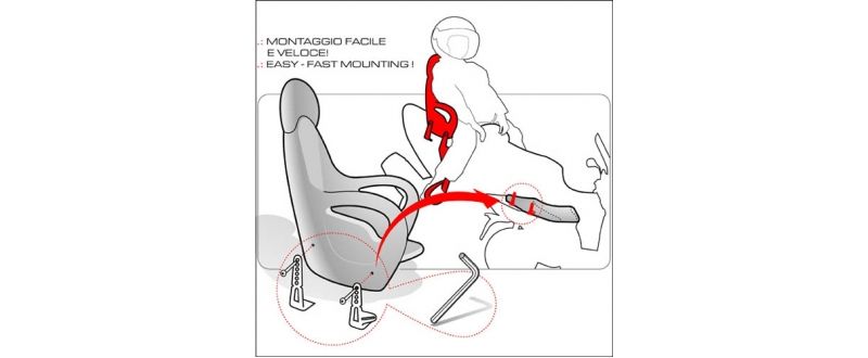 Asiento Silln para nio BABY RIDE GIVI
