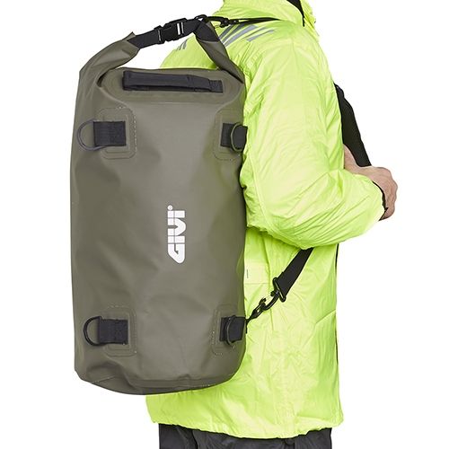 Bolsa silln cilndrica Waterproof 30 Litros, colore kaki green   EA114KG