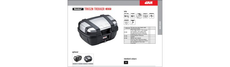 MALETA GIVI TRK 52 LITROS BLACK LINE