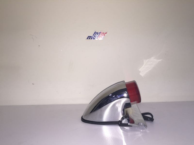 Piloto trasero Replica / Sparto cromado con soporte de matrcula.