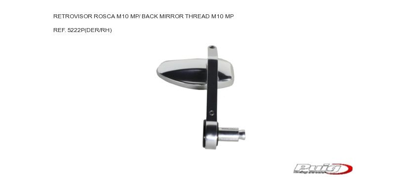 Retrovisor mp izquierdo para manillar 22mm
