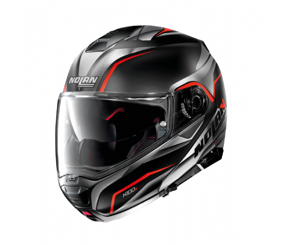 Casco Nolan N 100 5 mate rojo