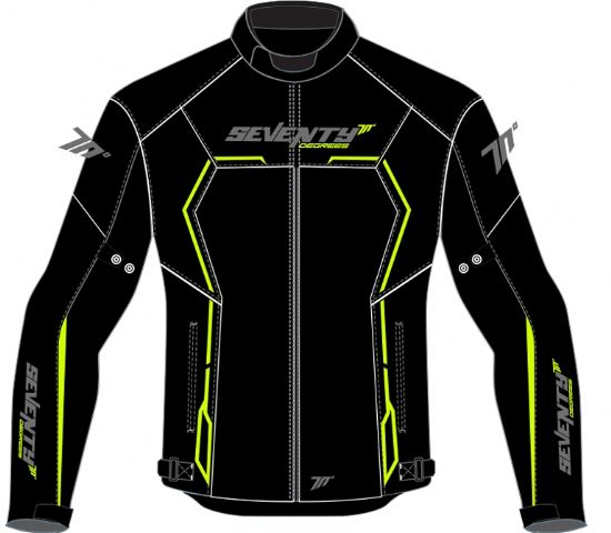 CHAQUETA SD-JR65 INVIERNO RACING HOMBRE NEGRA/AMARILLO FLUOR 3