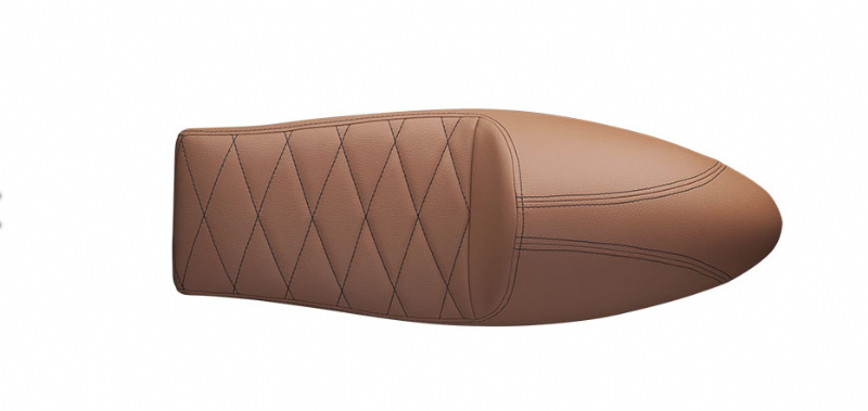 Silln Asiento para motos Cafe Racer Marrn