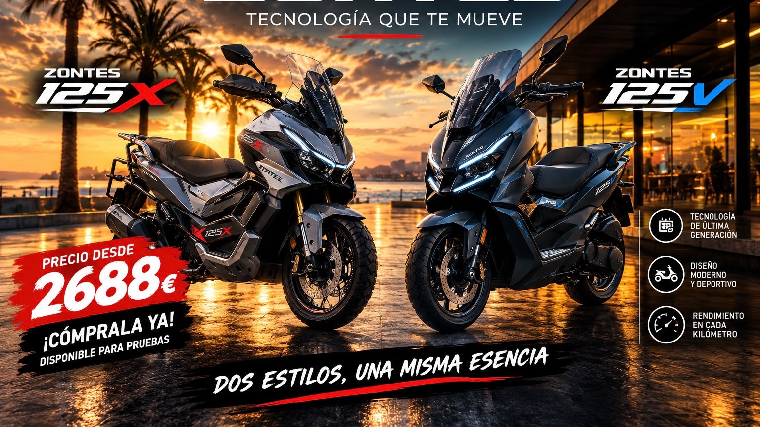 Nueva Zontes 125X en Valencia tu concesionario