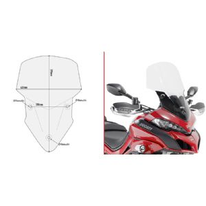 Cúpula específica transparente con spoiler 59 x 43 cms Ducati Multistrada 950S
