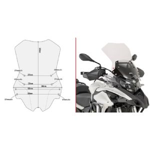 Cpula especfica transparente GIVI TRK 502X