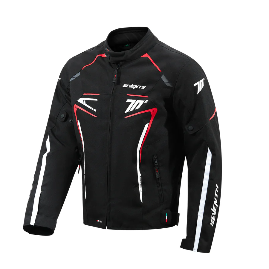 CHAQUETA SD-JR65 PISTON HOMBRE NEGRO/ROJO/BLANCO