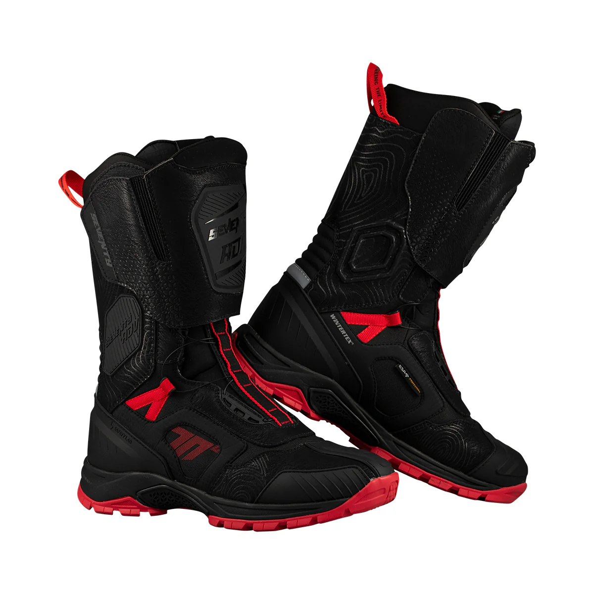 BOTA SD-BA6 STELVIO ALTA NEGRA/ROJA