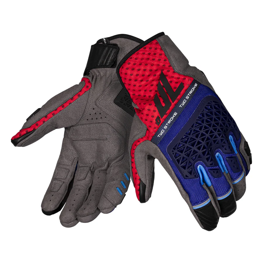 GUANTE SD-N60 TWO STROKE VERANO NAKED HOMBRE AZUL/ROJO